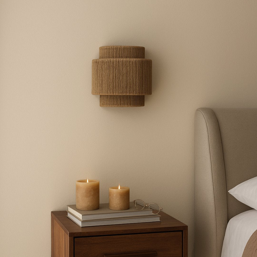 Rawa – Layered Jute Wall Light