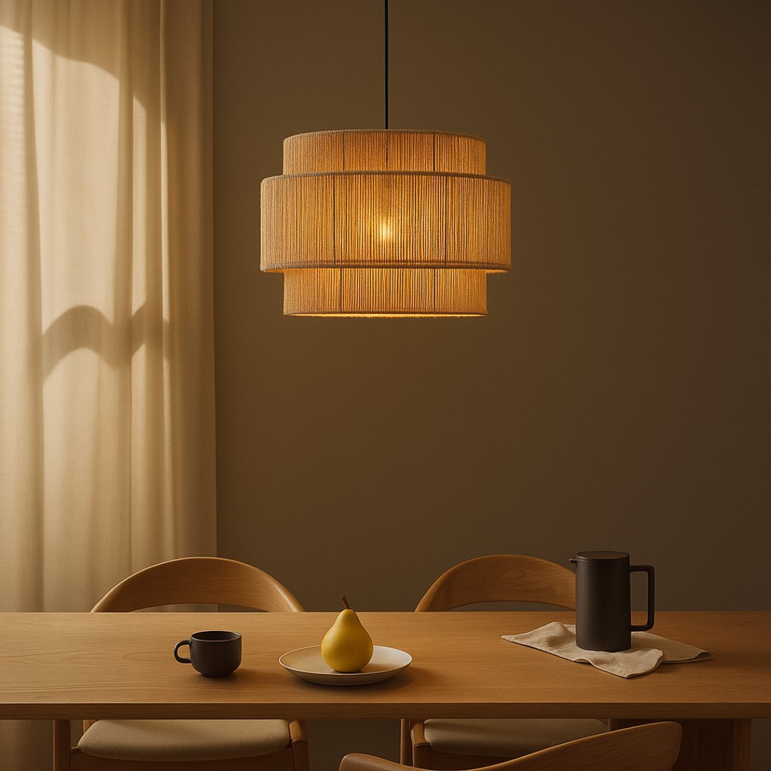 Rawa – Layered Jute Pendant Light