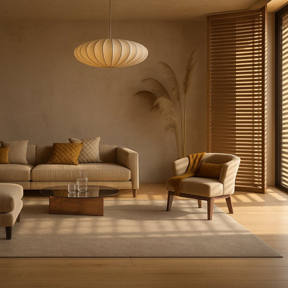 Satori – Pleated Silk Pendant Light