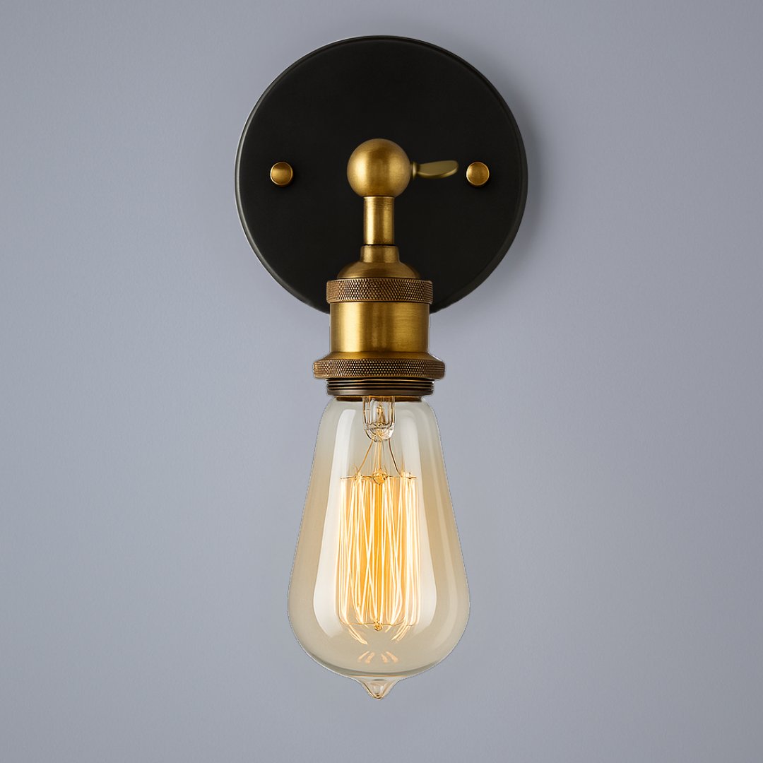 Forde – Vintage Brass Wall Lamp
