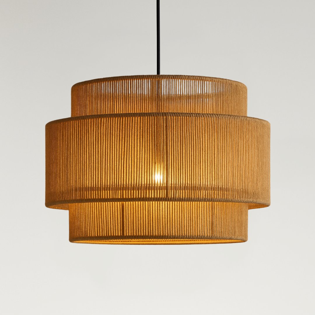 Rawa – Layered Jute Pendant Light