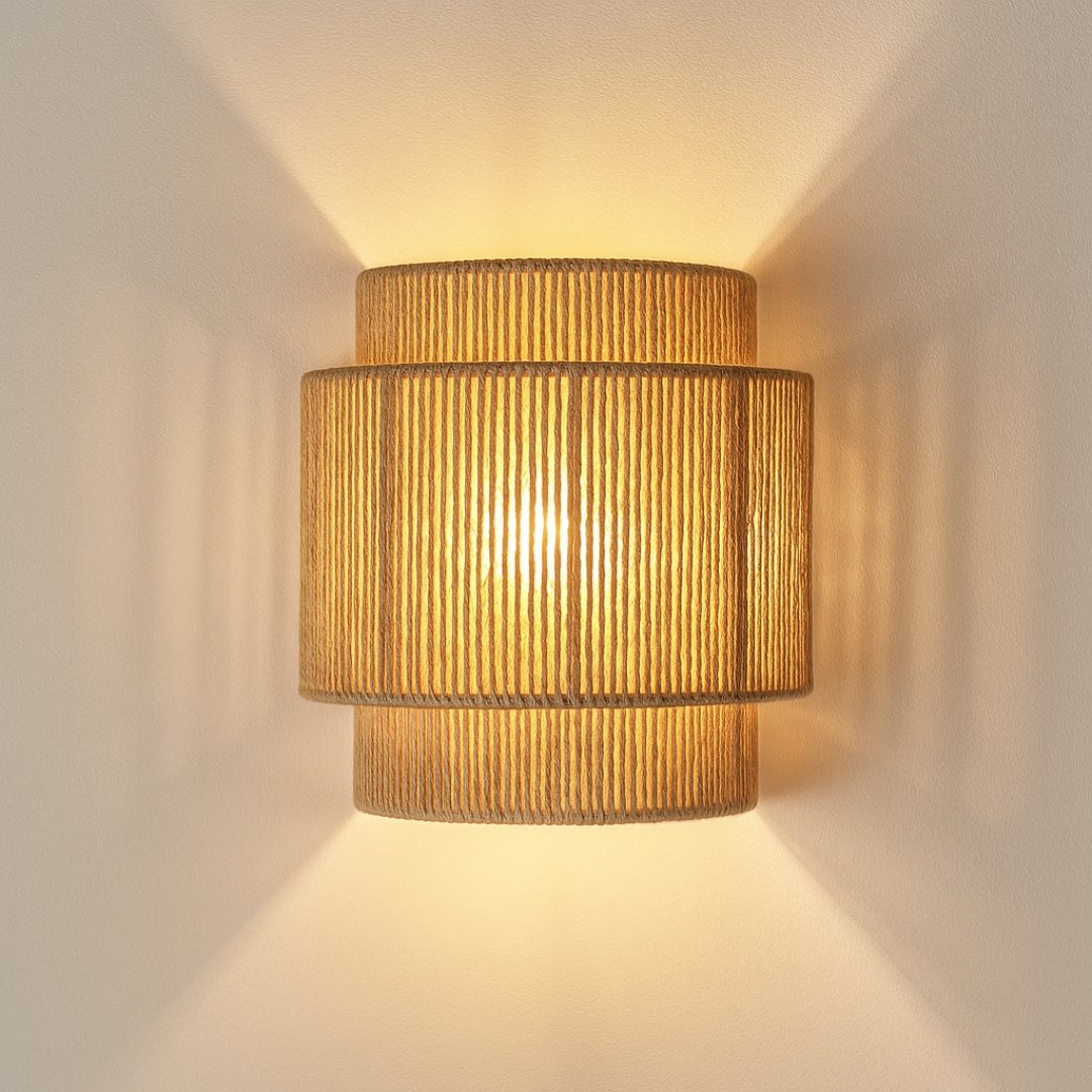 Rawa – Layered Jute Wall Light