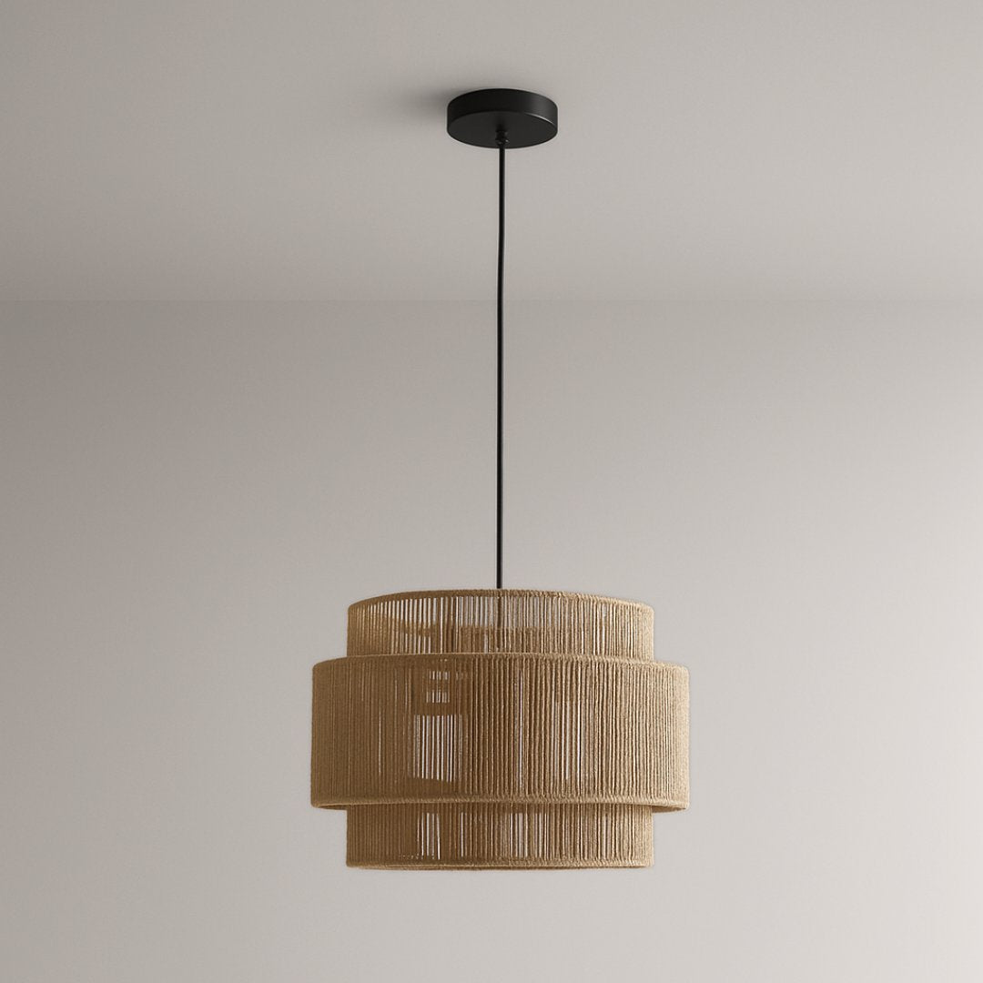 Rawa – Layered Jute Pendant Light