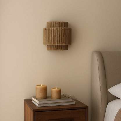 Rawa – Layered Jute Wall Light