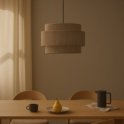 Rawa – Layered Jute Pendant Light