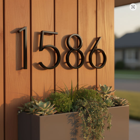 Modern 3D House Numbers
