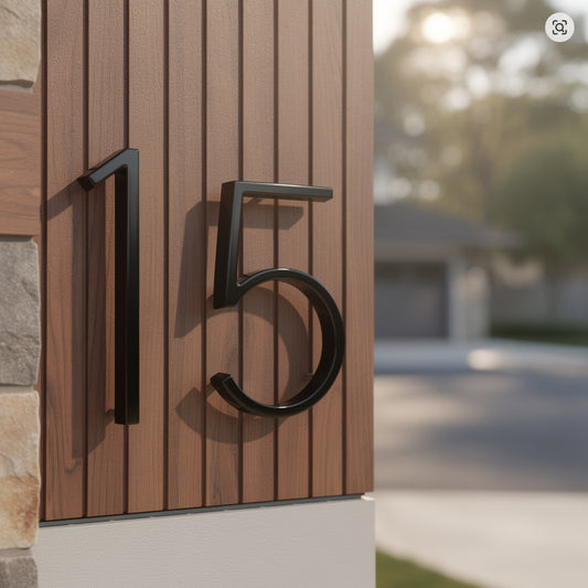 Modern 3D House Numbers